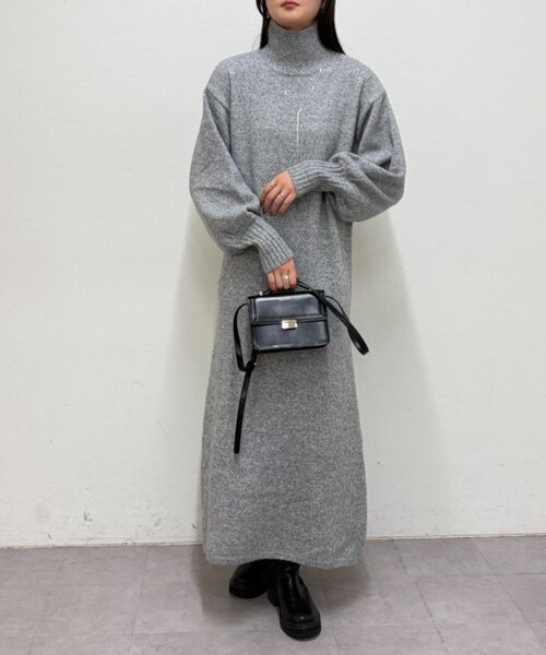 Loungedress（ラウンジドレス） ワンピース ハイネックニット