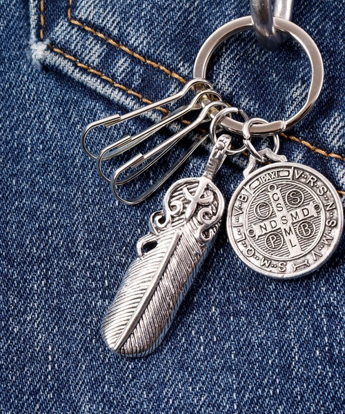 1004ST キーホルダー 真鍮 シルバー カラビナ キーリング : ZOZOTOWN