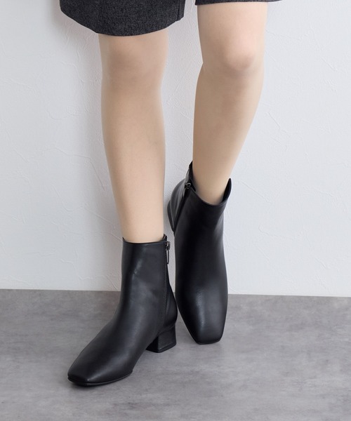 HIMIKO ブーツ 「Made in Japan」サイドVカットショートブーツ/641412