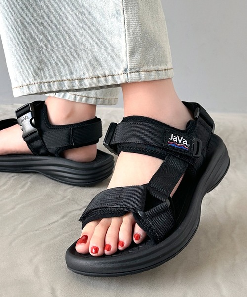 RIM.ARK サンダル Thumb leather flat sandal サムレザーフラット