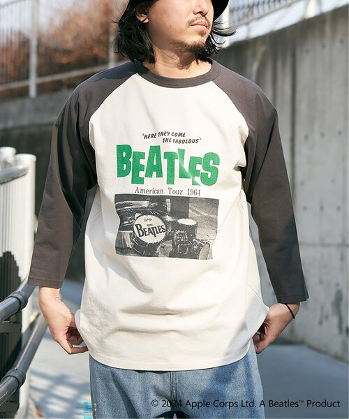 The Beatles tシャツ ザ ビートルズ フォトラグランロンT メンズ