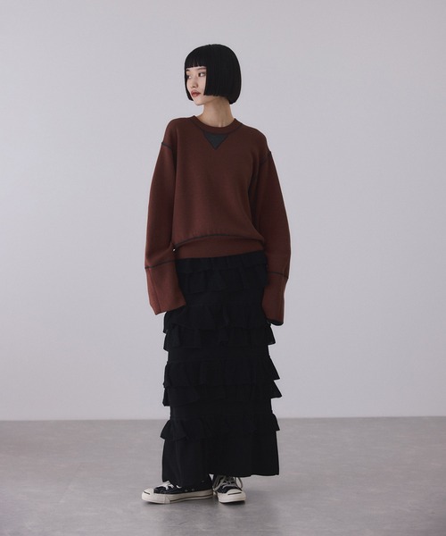 ADAM ET ROPE'（アダムエロペ） ニット セーター バイカラー