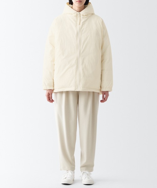 無印良品（MUJI） ダウンジャケット L アイボリー レディース