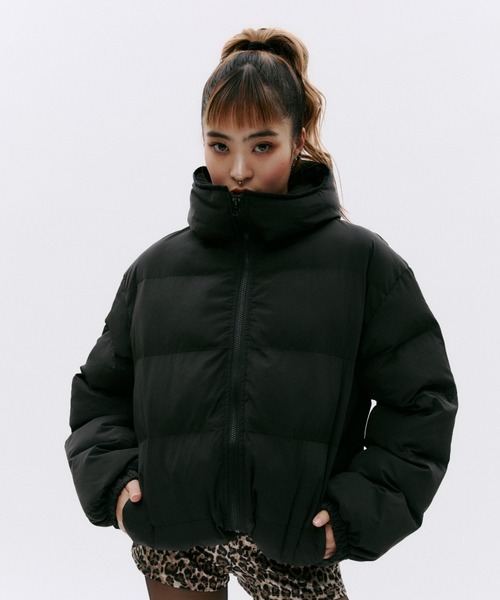 GOSSIP CLUB ダウンコート ダウンジャケット ドローコード付き