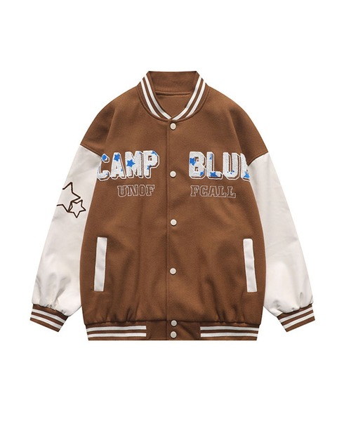 スタジャン 「HOOK」ユニセックス ワッペン 刺繍 カレッジ メンズ