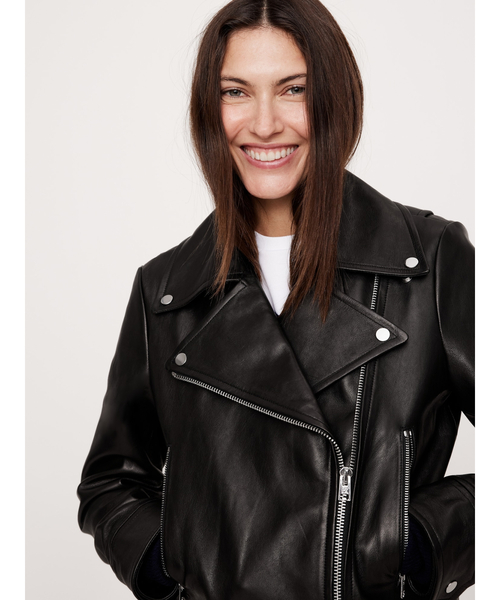 レザージャケット ライダース レザー モトジャケット レディース