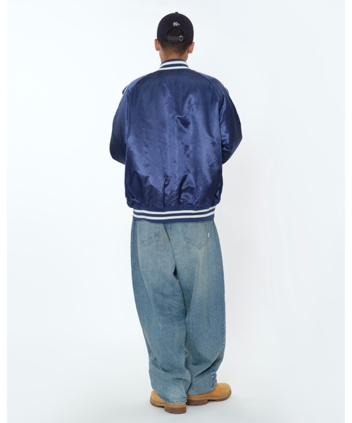 KEBOZ（ケボズ） スタジャン SATIN VARSITY JACKET メンズ : ZOZOTOWN