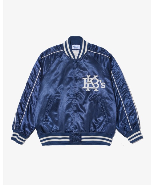 KEBOZ（ケボズ） スタジャン SATIN VARSITY JACKET メンズ : ZOZOTOWN