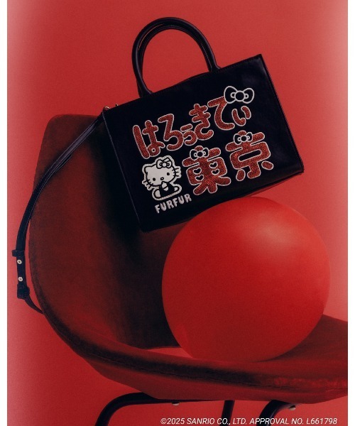 FURFUR（ファーファー） トートバッグ HELLO KITTYスクエアバッグ