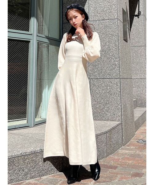 RESEXXY（リゼクシー） ワンピース ロングフレアニットワンピース