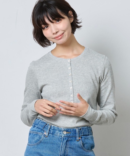 L.L.Bean（エルエルビーン） tシャツ ワッフル・ニット・ヘンリー 米国