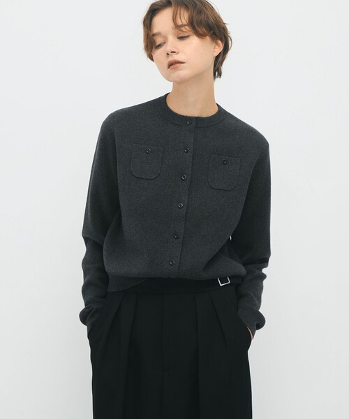 CABaN（キャバン） カーディガン コットンカシミヤ クルーネック