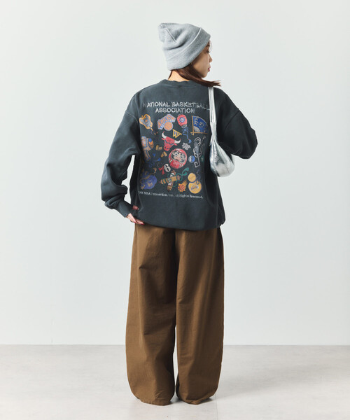 NBA トレーナー スウェット 別注 和柄ランダムロゴ クルーネック