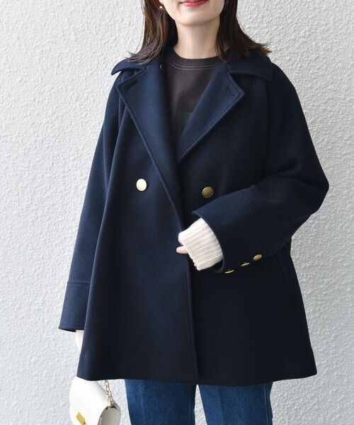 SHIPS（シップス） ピーコート pコート 「WEB限定」「手洗い可能