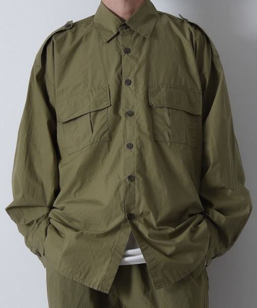 CALIFORNIA OUTFITTERS シャツ 2-7B40 オーバーサイズ ミリタリー