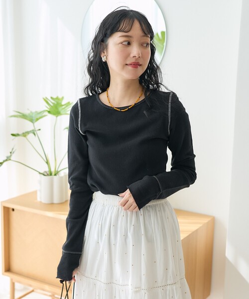 FREAK'S STORE（フリークスストア） tシャツ メッシュ ロンT/シアー