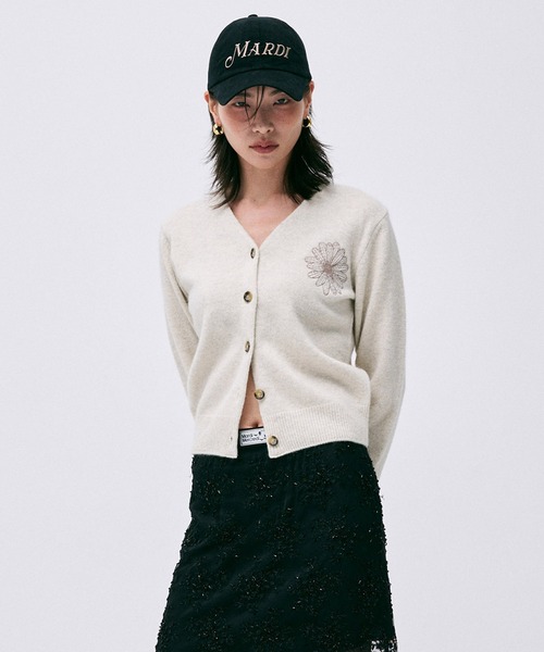 Mardi Mercredi（マルディメクルディ） カーディガン RACCOON BLENDED