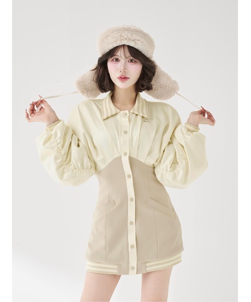 Darich（ダーリッチ） ワンピース ドルマンスリムスカジャンミニ