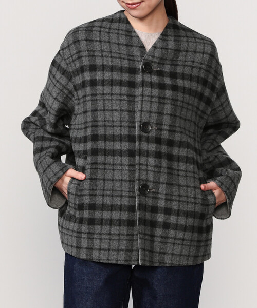 LE GLAZIK（ルグラジック） ジャケット ノーカラージャケット | ウール