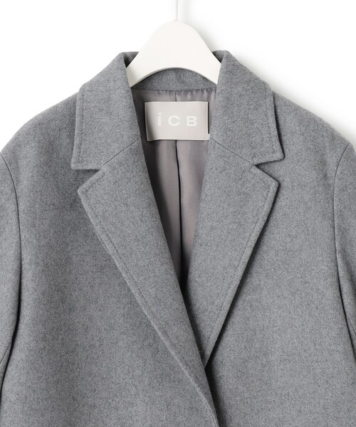 ICB（アイシービー） コート チェスターコート ウールライトメルトン