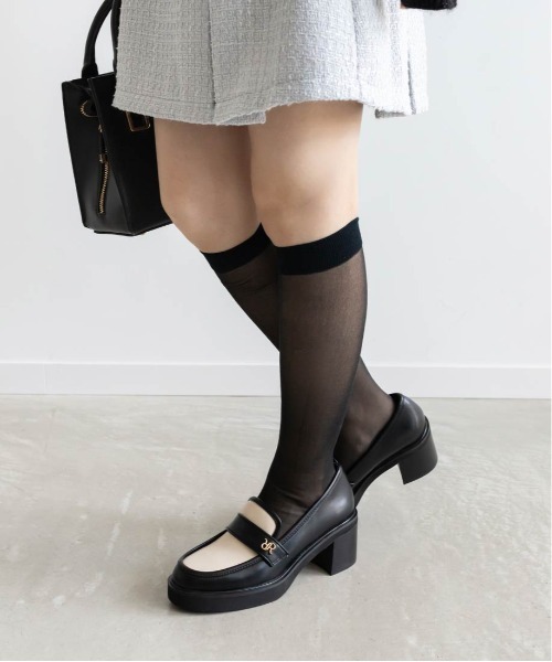 RANDA（ランダ） ローファー モノグラムパーツボリュームソール