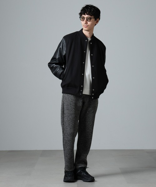 NANO universe（ナノ・ユニバース） スタジャン フェイクレザー中綿