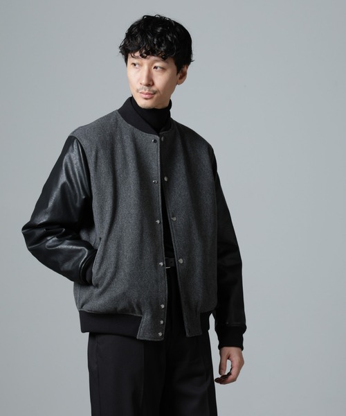 NANO universe（ナノ・ユニバース） スタジャン フェイクレザー中綿