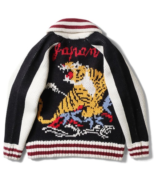 HOUSTON（ヒューストン） カーディガン カウチンセーター(TIGER