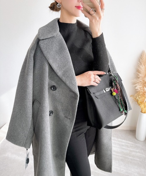 &. NOSTALGIA（ノスタルジア） コート チェスターコート ウール混