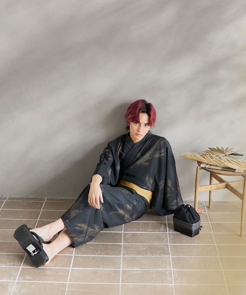 sugar nine 浴衣 浴衣3点セット（浴衣・帯・下駄） メンズ : ZOZOTOWN