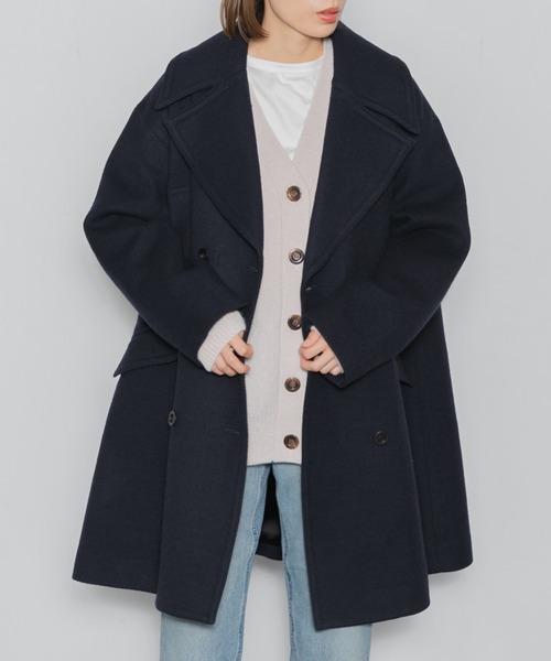 AMERICAN RAG CIE（アメリカンラグシー） ピーコート FREE ネイビー