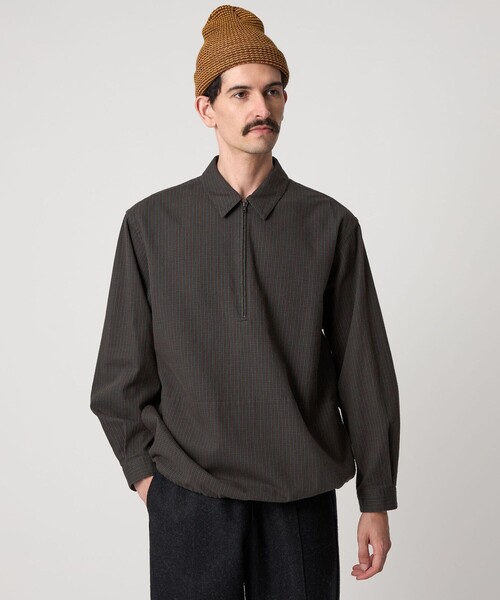 STEVEN ALAN（スティーブンアラン） シャツ チェック ジップ プル