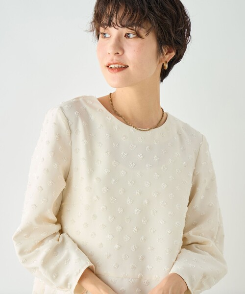 NOLLEY'S Sophi（ノーリーズソフィー） ブラウス シャツ ドットカット