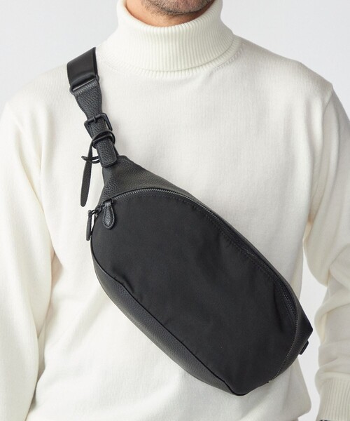 SHIPS（シップス） ウエストポーチ SHIPS: シュリンクレザー