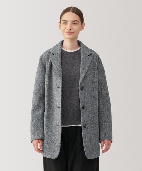 無印良品（MUJI） ステンカラーコート コート 婦人 再生ウール混