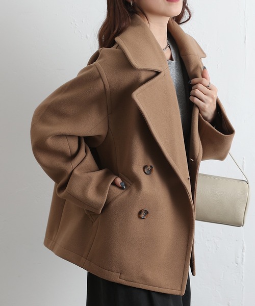 OPAQUE.CLIP（オペークドットクリップ） ピーコート 40 ベージュ