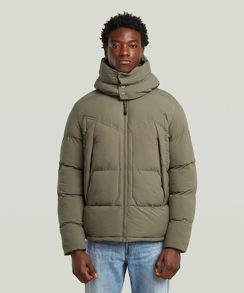 G-STAR RAW ダウンジャケット ダウン G-WHISTLER PADDED HOODED JACKET