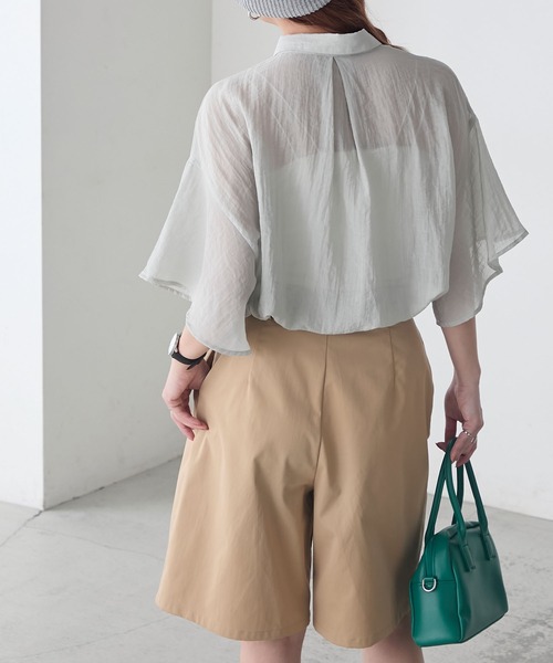 BONLECILL（ボンルシール） ブラウス シャツ フラワーレースフレア