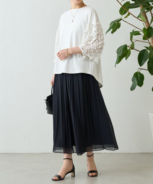 BEARDSLEY（ビアズリー） パンツ NEWシワシフォンギャザーパンツ