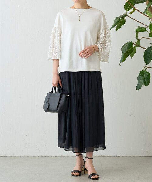 BEARDSLEY（ビアズリー） パンツ NEWシワシフォンギャザーパンツ