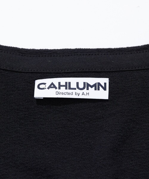 CAHLUMN（カウラム） tシャツ Boat Neck French Terry Long Sleeve Tee