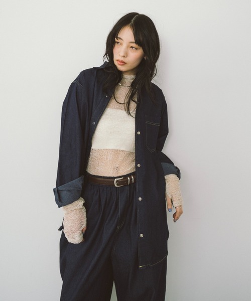 HANNE ジーンズ デニム デニムパンツ ダンガリーイージーパンツ