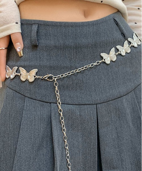LA VORAGINE（ラ ヴォラジネ） ベルト バタフライ蝶々チェーンベルト
