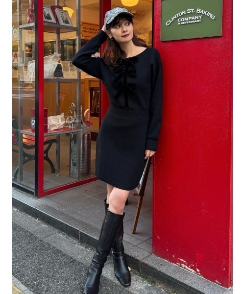 Her lip to ワンピース Simone Knit Mini Dress : ZOZOTOWN Yahoo!店