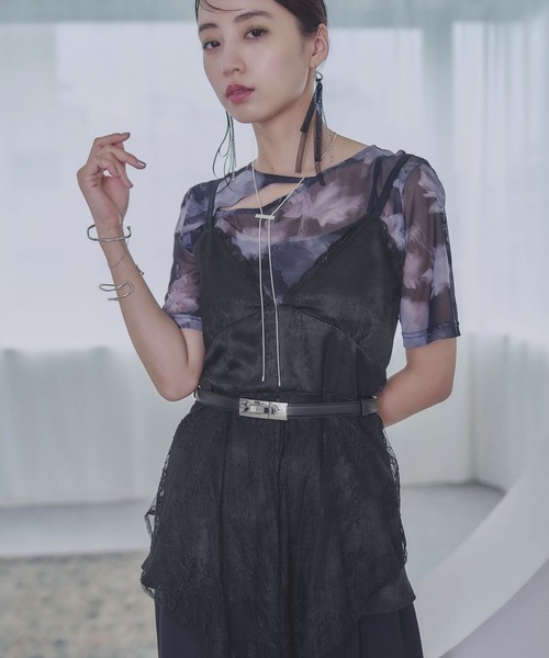 HARE（ハレ） キャミソール レースレイヤーキャミビスチェ(HARE