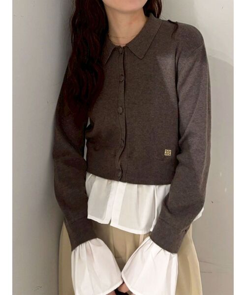 LAGUNAMOON（ラグナムーン） カーディガン ペプラムドッキングニット