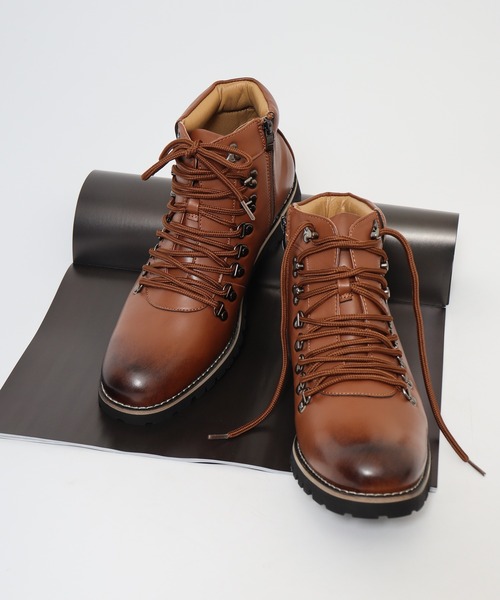 Dedes（デデス） ブーツ AAA+ PUレザー マウンテンブーツ メンズ