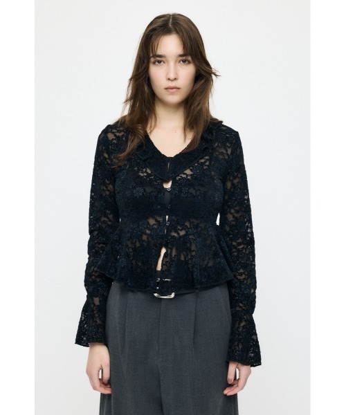 MOUSSY（マウジー） tシャツ FRILL LACE ブラウス レディース