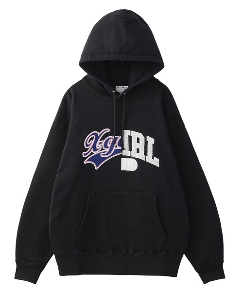 X-girl（エックスガール） パーカー MIX COLLEGE LOGO SWEAT HOODIE
