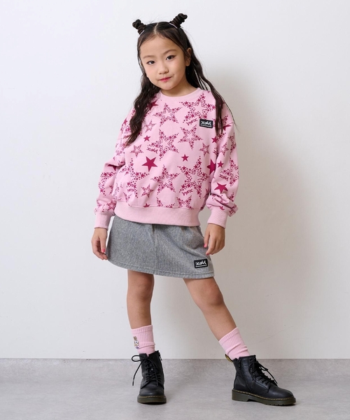 X-girl Stages（エックスガールステージス） セットアップ 星総柄